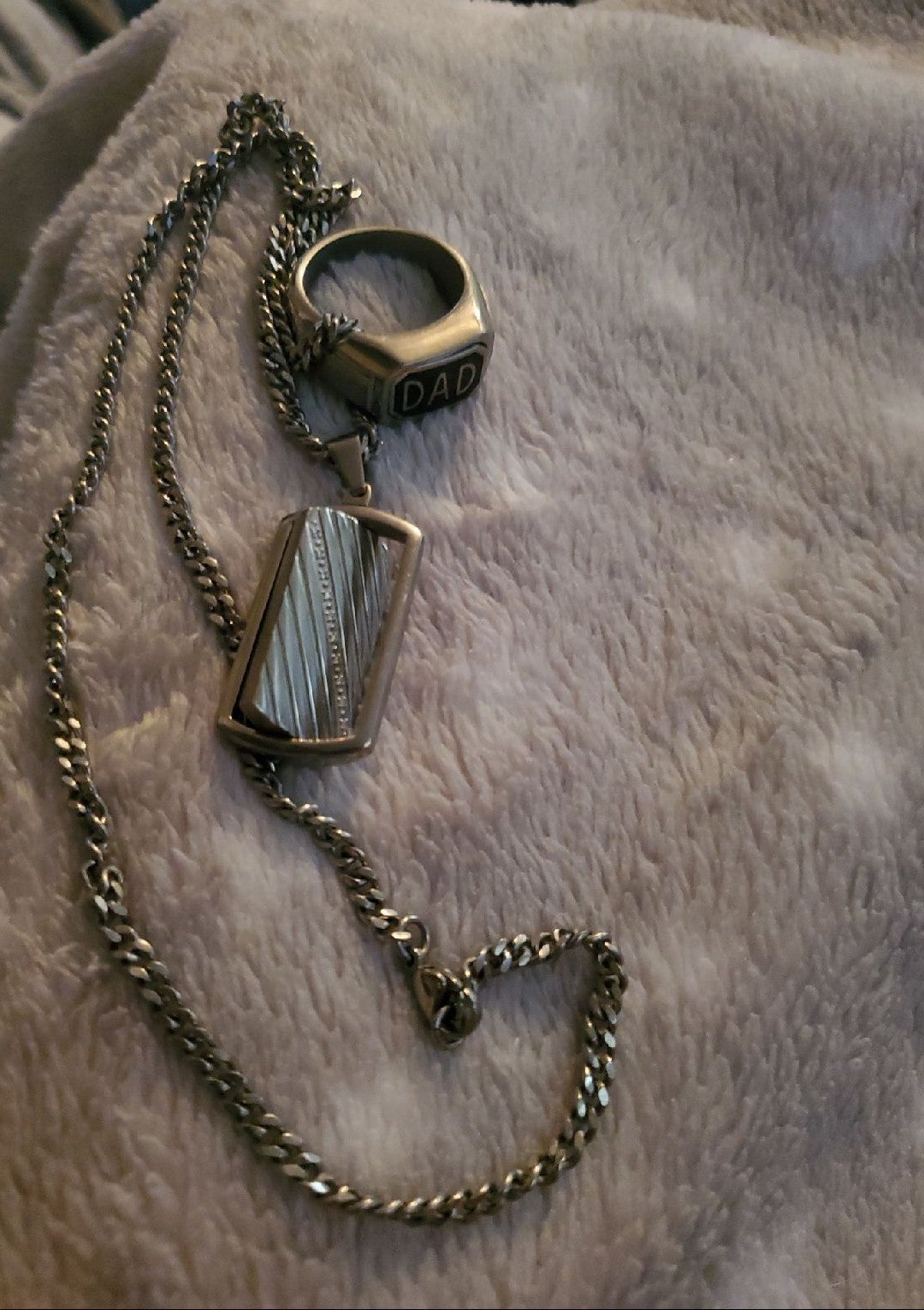 Dad ring and necklace