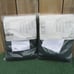 Set of 2 Brand New Ikea Majgull Dark Green Black Out Curtains 57 x 98