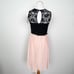 ASOS Maternity Black Blush Belted Lace Sleeveless Cocktail Dress Womens 2