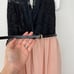 ASOS Maternity Black Blush Belted Lace Sleeveless Cocktail Dress Womens 2