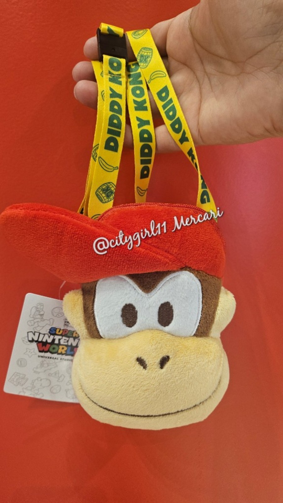 NEW Super Nintendo World Plush Lanyard Coin bag Diddy Kong Epic Universe 2025