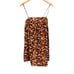 Anthropologie Lauren Babydoll Cotton Mini Dress Brown Cream Size Small