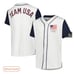 Outerstuff Youth White Olympics Team USA Baseball Start Button-Up Shirt Jersey