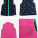 NWT Corduroy Girls Reversible Puffer Vest Size 14 Equestrian Horse Embroidered