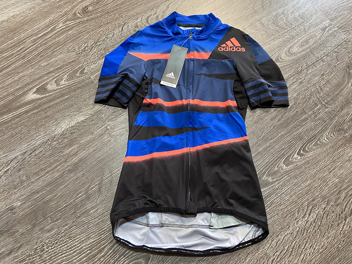 Adidas Adistar Cycling Jersey Womens Size XS Blue Fitted Tech Indigo FJ6599 NEW