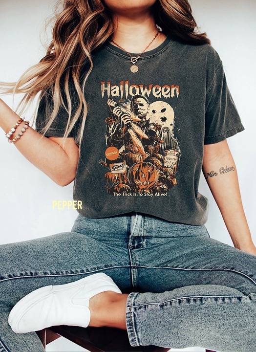 Vintage Micheal Myers Halloween Comfort Colors Shirt Michael Myers Sweatshirt Ha
