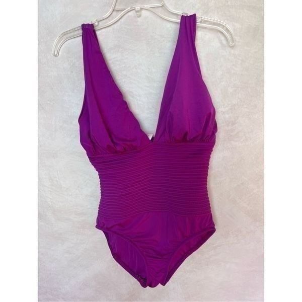 Purple One Piece Swimsuit