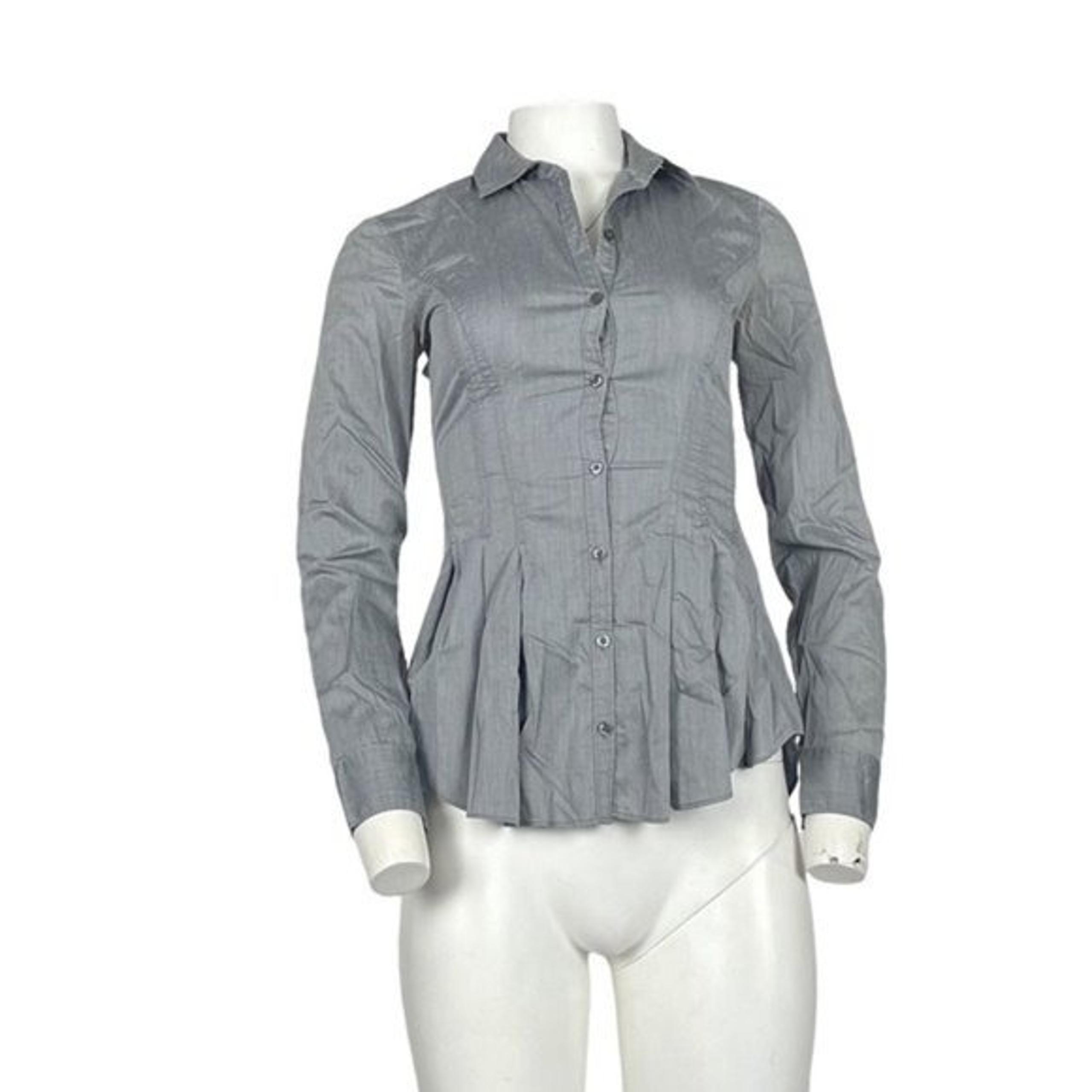 Armani Exchange Peplum Button Up Shirt Size XS
