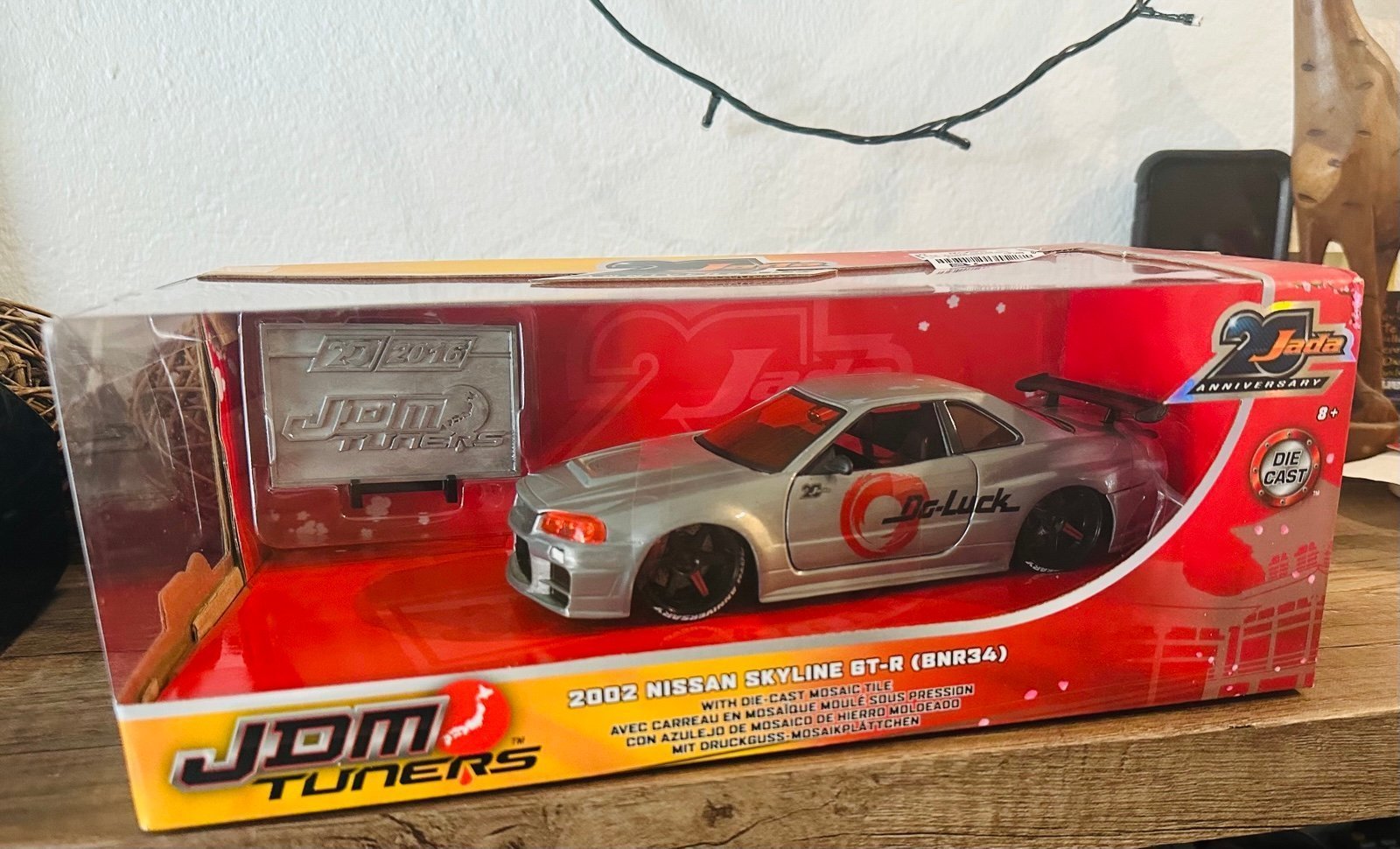 JDM TUNERS 2002 NISSAN SKYLINE GT-R (BNR34) JADA ANNIVERSARY -hotwheels matchbox