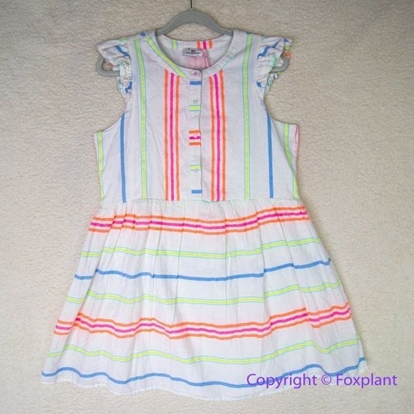 New! Vineyard Vines Guava Multi Stripe Dress, size 12