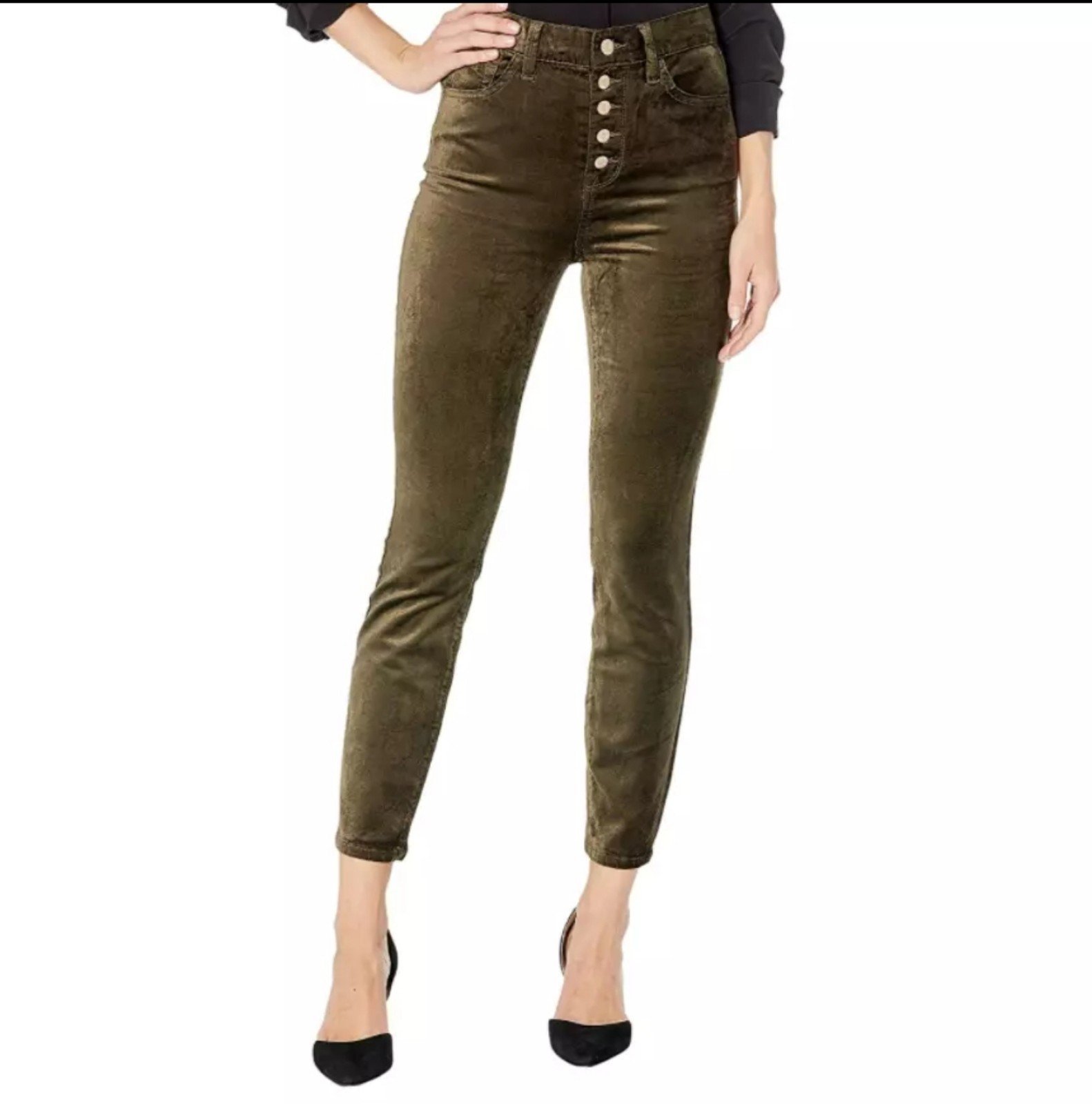 7 For All Mankind WOMEN'S 29 Velvet High Waist Ankle Skinny Pants 195 NEW