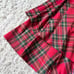 Candy Stripper Tartan Check Volume Long Skirt Red S