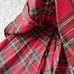 Candy Stripper Tartan Check Volume Long Skirt Red S