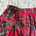 Candy Stripper Tartan Check Volume Long Skirt Red S
