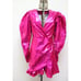 Rotate Birger Christensen Raspberry No 24 Metallic Pink Puff Mini Dress Size 4