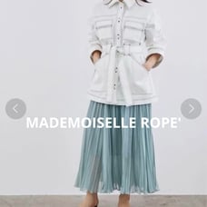 【Excellent Condition】 Mademoiselle ROPE White Denim Jacket ROPE 38/M White
