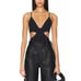 NWOT Free People Intimately Love Triangle Bodysuit in Black Sz Small