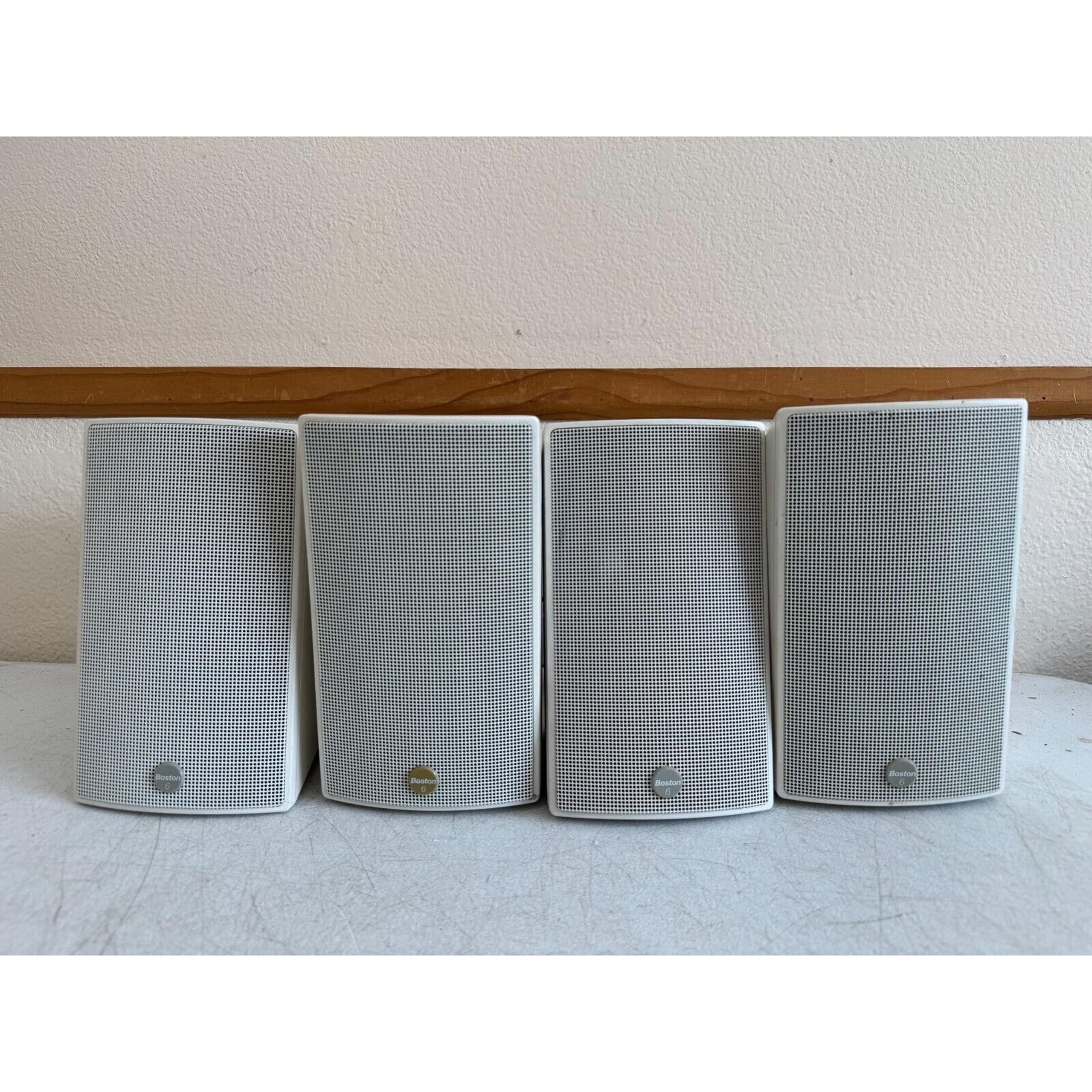 Boston Acoustics SurroundSat 6 & SubSat6 Speakers Home Theater White Audio