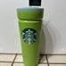 Starbucks 2025 Spring Lime Green & Blue Color SS 24 oz Tumbler, NWT