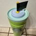 Starbucks 2025 Spring Lime Green & Blue Color SS 24 oz Tumbler, NWT