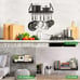 Wall-Mounted Hanging Pot Rack - Efficient Organizer for Pots and Pans in the Kit