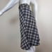 Vintage 70's Black and White Plaid A-Line Skirt