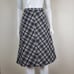 Vintage 70's Black and White Plaid A-Line Skirt