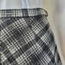 Vintage 70's Black and White Plaid A-Line Skirt