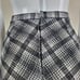 Vintage 70's Black and White Plaid A-Line Skirt