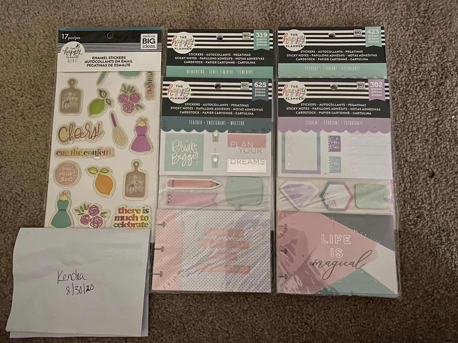 happy planner stickers