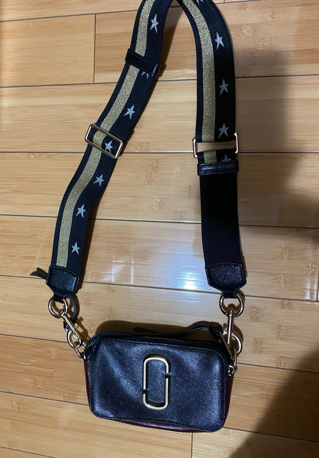 MARC JACOBS SHOULDER BAG LEATHER Black -USED