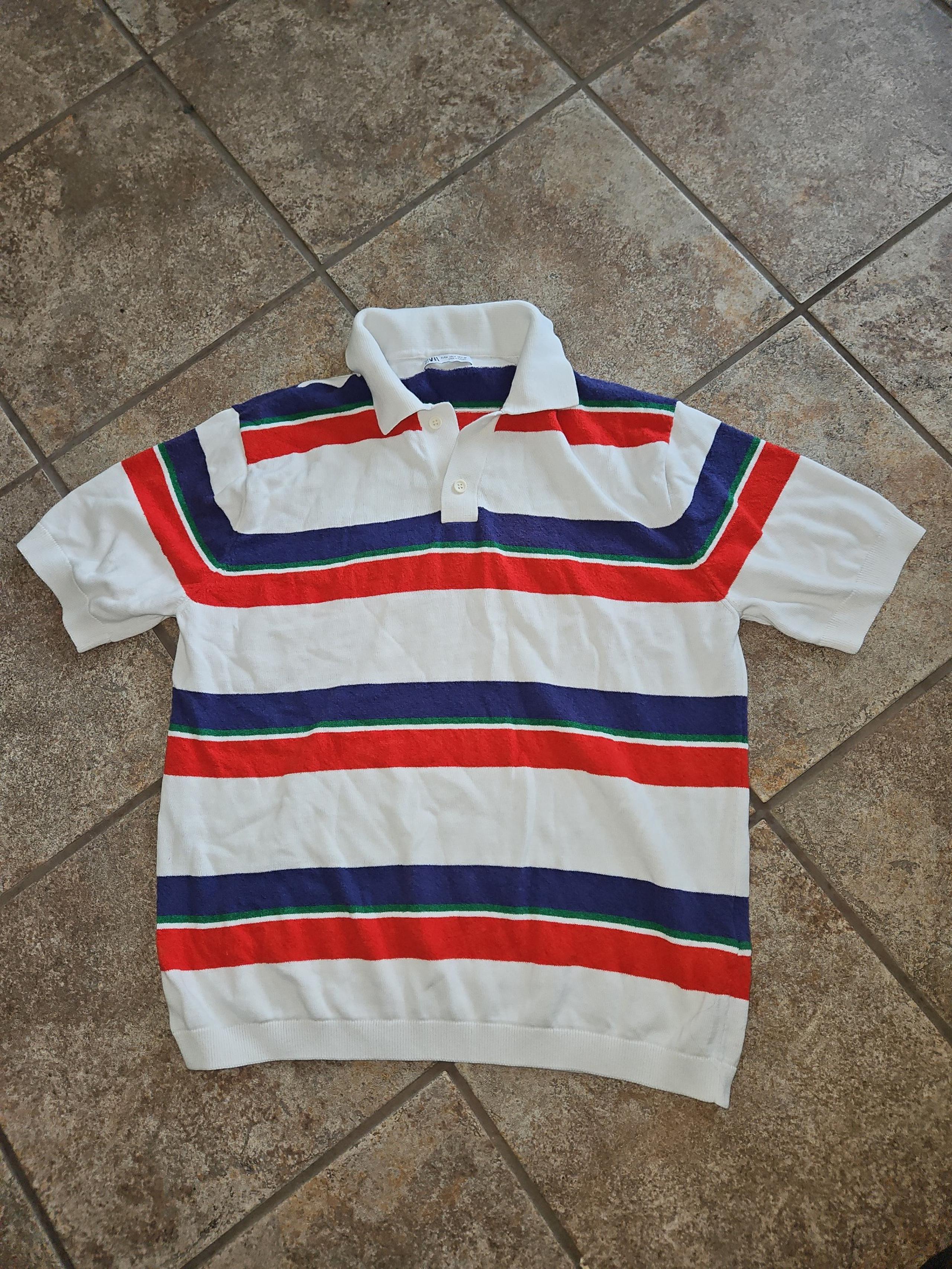 Zara mens polo shirt size M