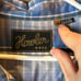 howler bros mens XXL blue gray plaid pearl snap long sleeve shirt