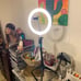 LED Ring light with stand