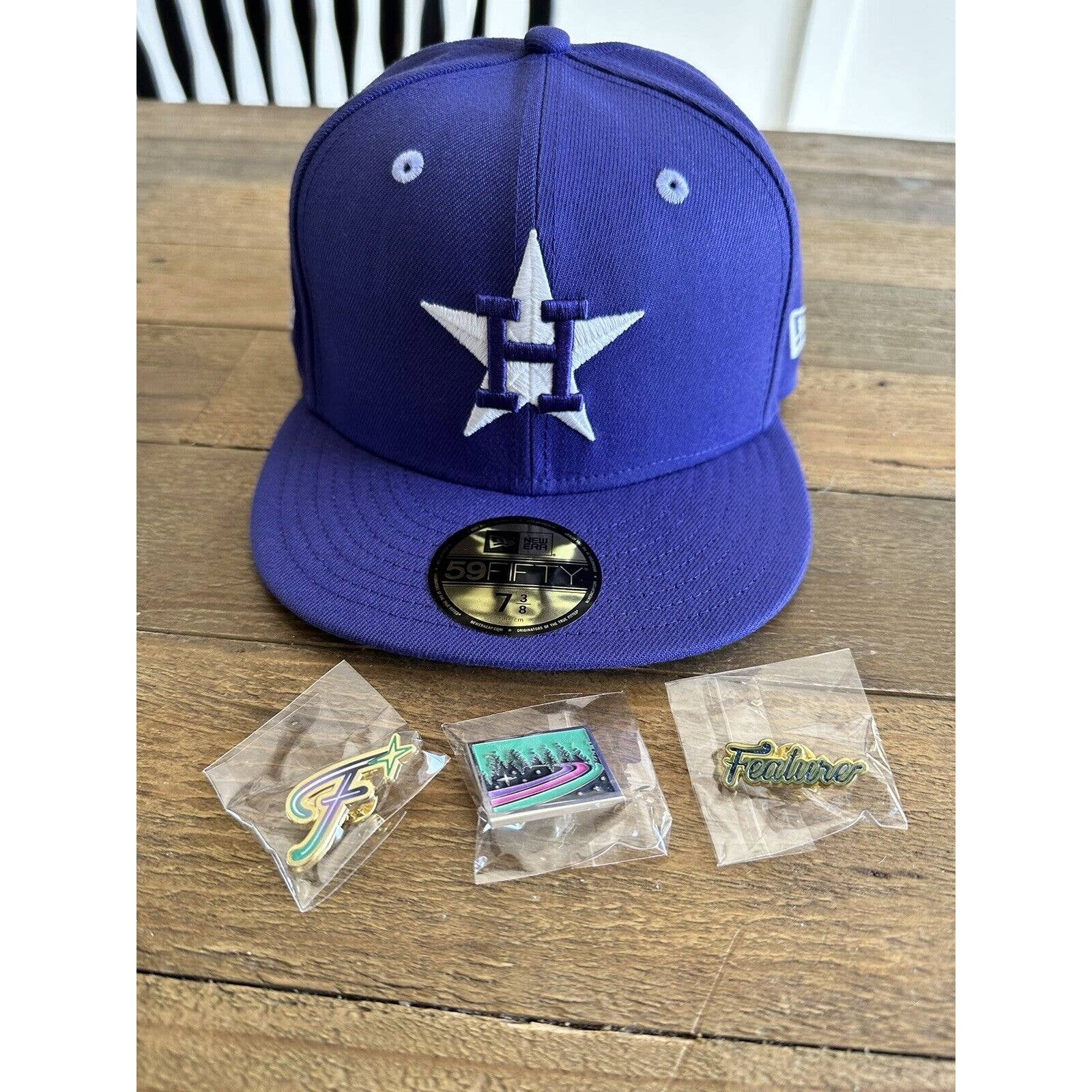 New Era x Feature Exclusive Fitted Hat 7 3/8 Northern Lights Houston Astros