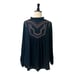 Torrid Top Boho Embroidered High Neck Pullover Black Multi Women’s Size 1X 14/16