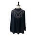 Torrid Top Boho Embroidered High Neck Pullover Black Multi Women’s Size 1X 14/16