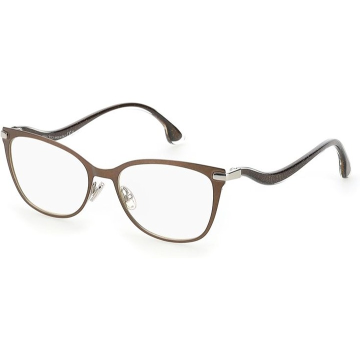 Jimmy Choo JC256 12R MATTE BROWN SILVER 51/17/145 WOMAN