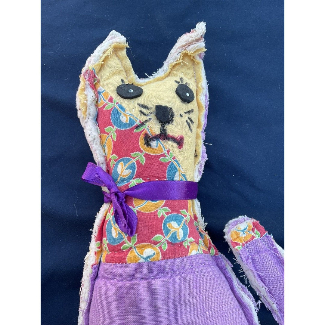 Handmade Plush Cat Pillow