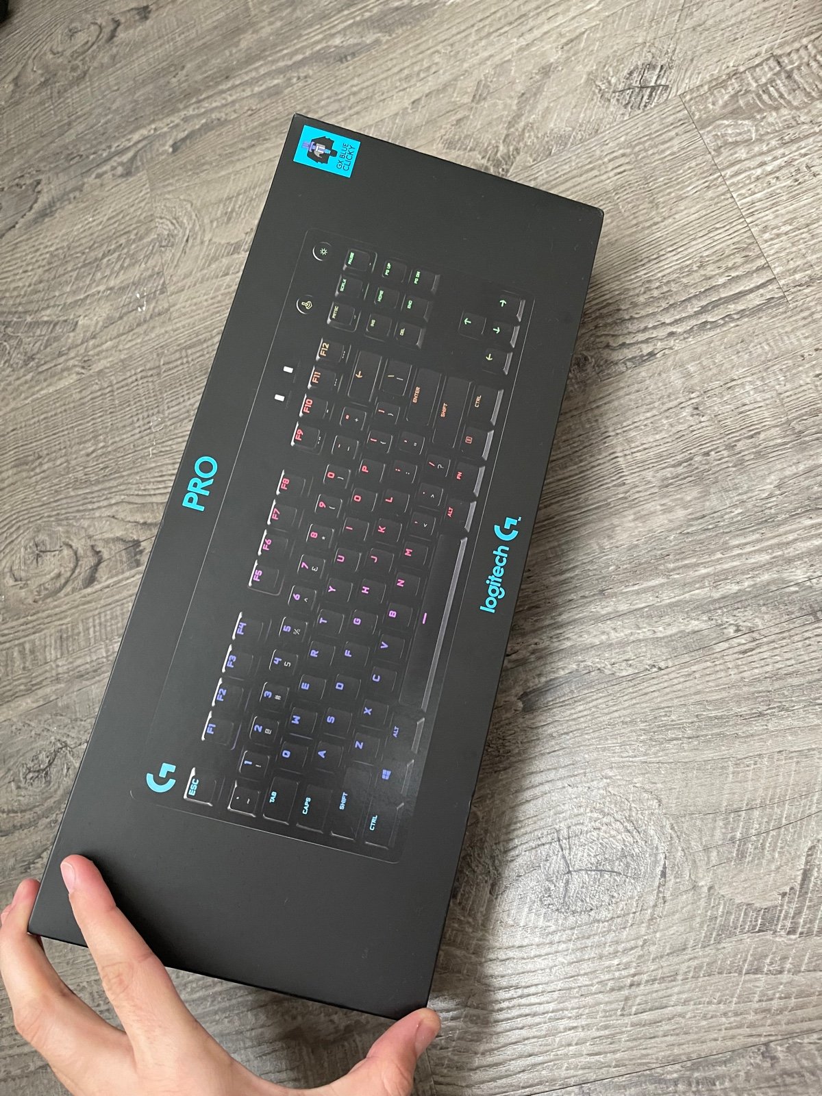 Logitech G PRO Wired Gaming RGB Mechanical Keyboard in Black