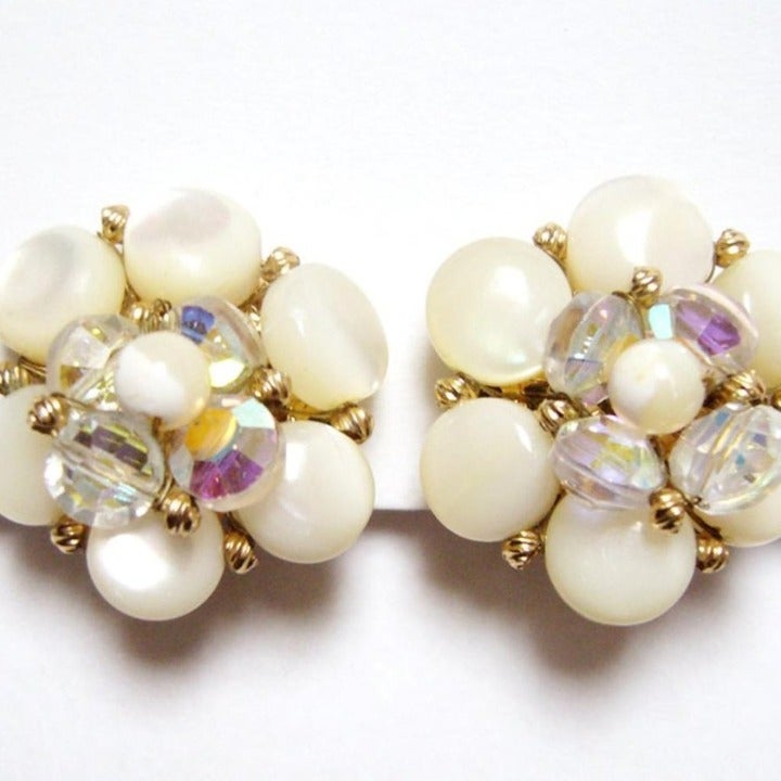 Vendôme Vintage Pearl Gold Earrings