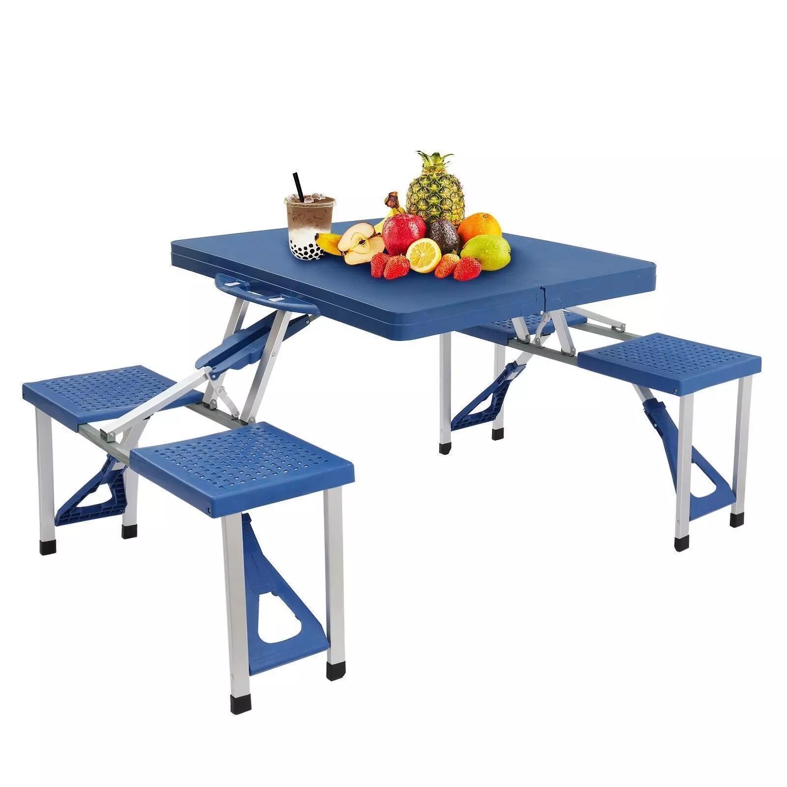Portable folding picnic table