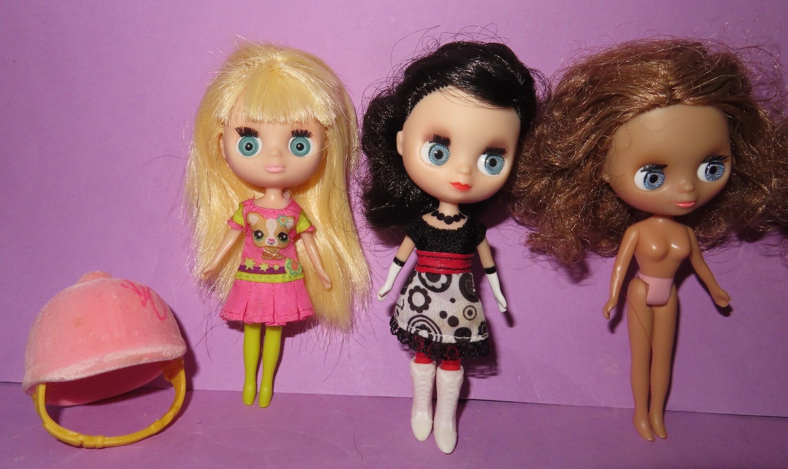 Littlest Pet Shop G2 LPS Blythe Doll Popular Hasbro Lot Black White