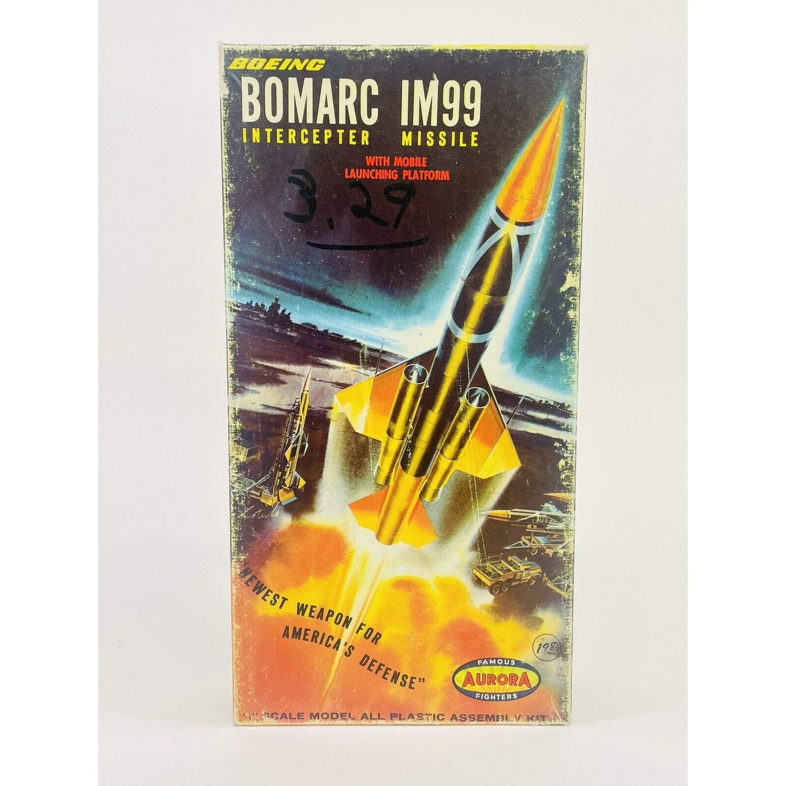 Aurora Boeing BOMARC IM99 Missile w/ Platform Plastic Model Kit 377-1.98