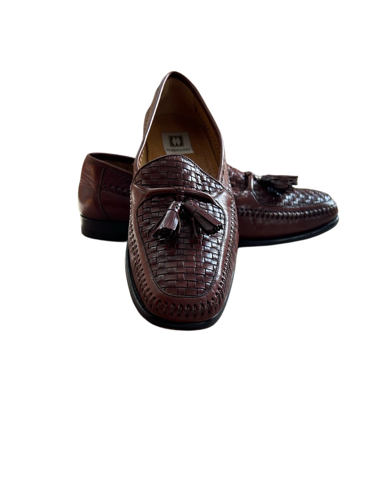 Magnanni B-959 Men's Brown Leather Tassel Loafers (Size 9M) – Made in Spain