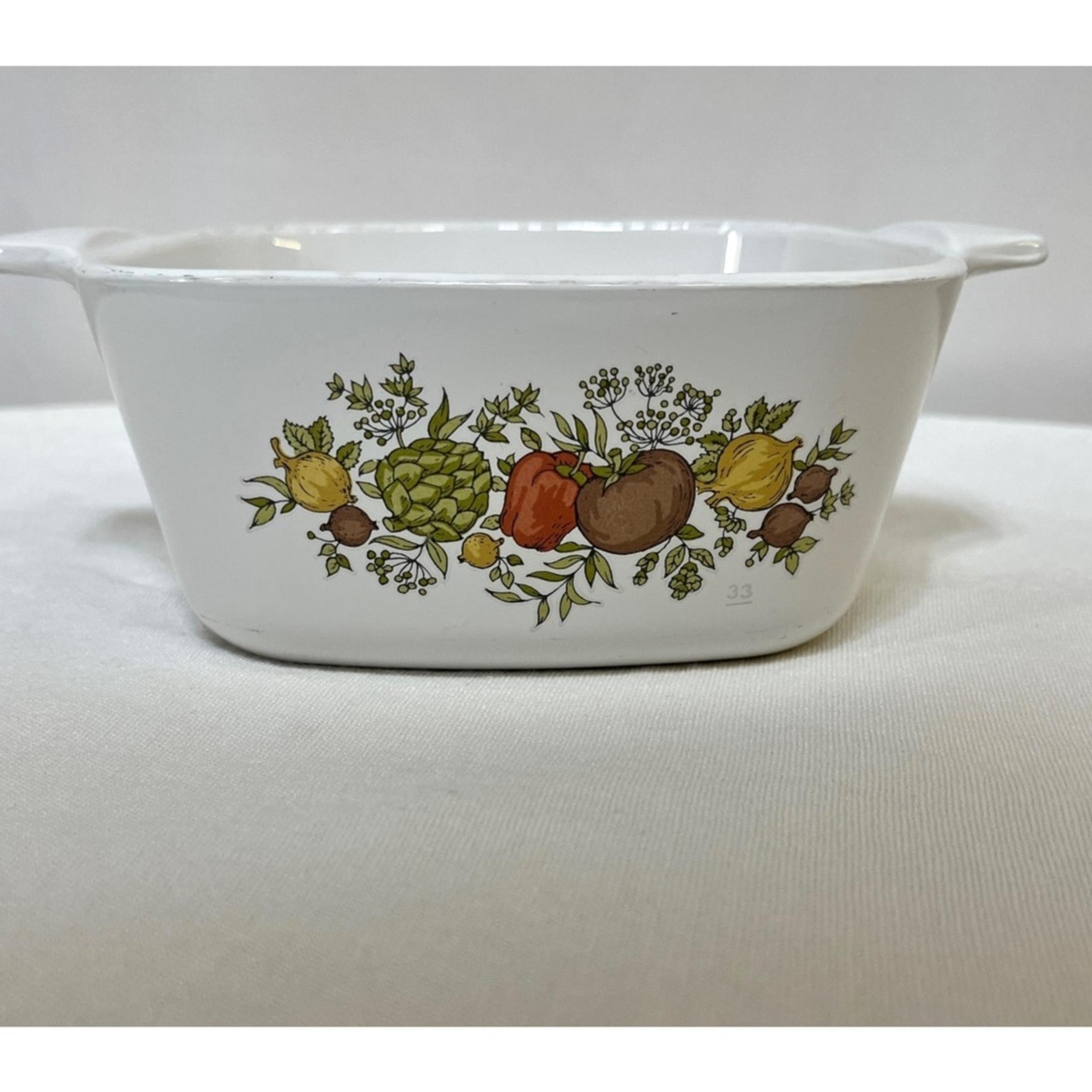 Corning Ware Spice of Life Small Casserole Dish 2 3/4 Cup P-43-B No Lid Vintage