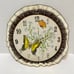 Vintage Handmade Butterfly Clock Embroidery Hoop Lace Fabric Tested Working