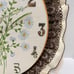 Vintage Handmade Butterfly Clock Embroidery Hoop Lace Fabric Tested Working
