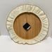 Vintage Handmade Butterfly Clock Embroidery Hoop Lace Fabric Tested Working