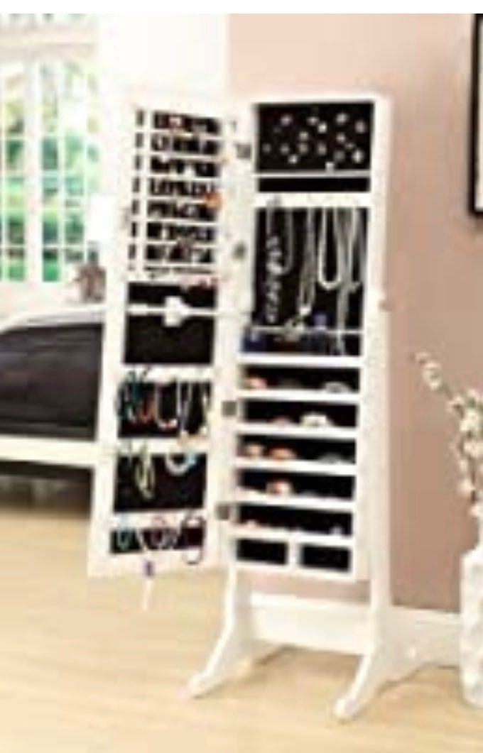 full length mirror and Jewelry holder